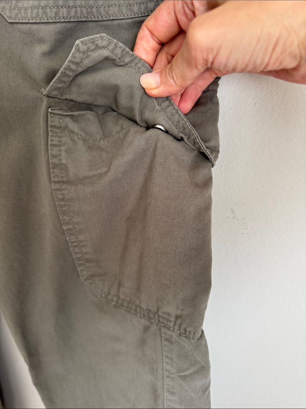 Zara Olive Green Cargo Pants Women’s US 6 EU 38 Utility Straight Leg High Rise - Picture 5 of 9